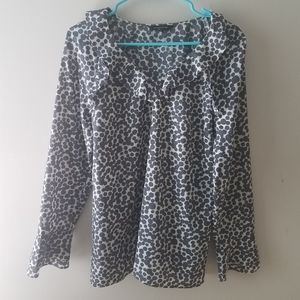 Banana Republic Ruffle Dot Blouse Size M